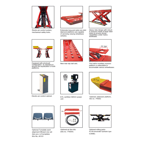 Amgo DX-12A 12,000 Lb Scissor Alignment Lift - Image 2