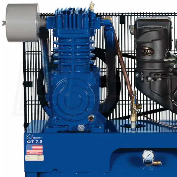 Quincy G214K30HCD QT 14-HP 30-Gallon Two-Stage Truck Mount Air Compressor w/ Electric Start Kohler Engine - Image 2