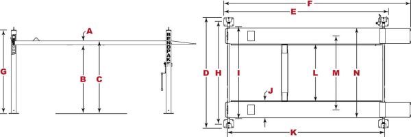 BendPak HD-7500BLX 7,500 lb. 4 Post Vehicle And Boat Storage Lift - Image 8