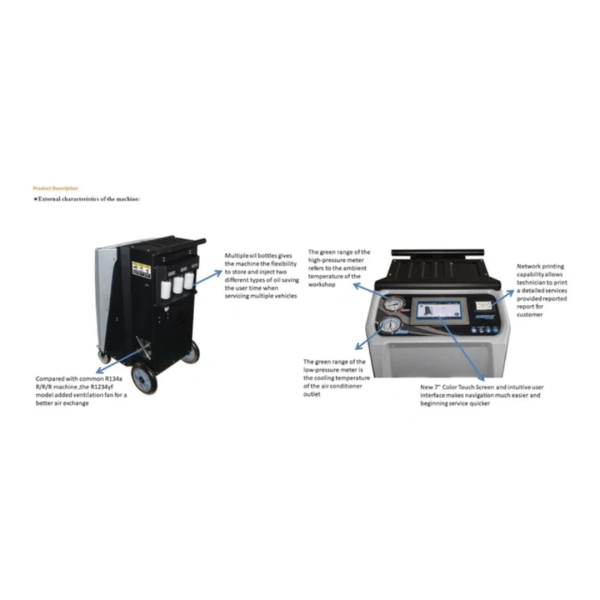 Katool R-134A Fully Automatic Recovery, Recycle & Recharge DUAL AC1800 Machine - Image 3