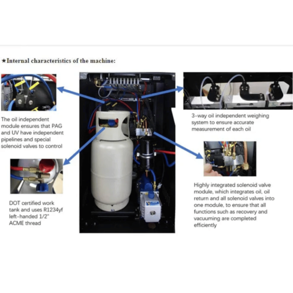 Katool R-1234YF Fully Automatic Recovery, Recycle & Recharge DUAL AC2100 Machine - Image 8