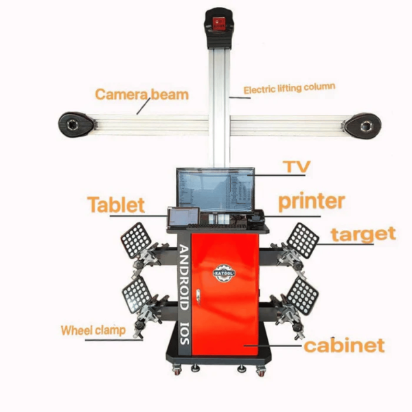 Katool KT-AV9 Wheel Alignment Machine Full-Automatic Works on 2 Post & Scissor Lift - Image 11