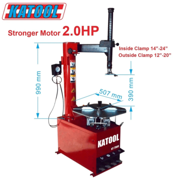 Katool KT-T800 Wheel Clamp Tire Changer Machine - Image 7
