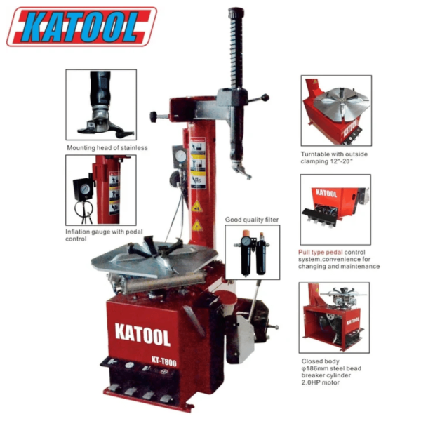 Katool Tire Changer KT-T800 & Wheel Balancer KT-B760 Combo - Image 5
