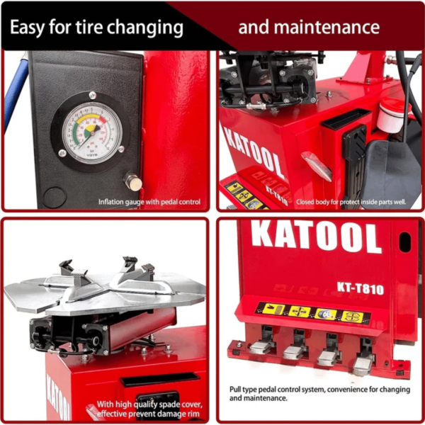 Katool KT-T810 Wheel Clamp Tire Changer Machine - Image 6