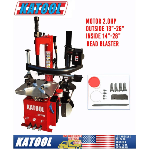 Katool KT-T835 Wheel Clamp Tire Changer Machine - Image 3