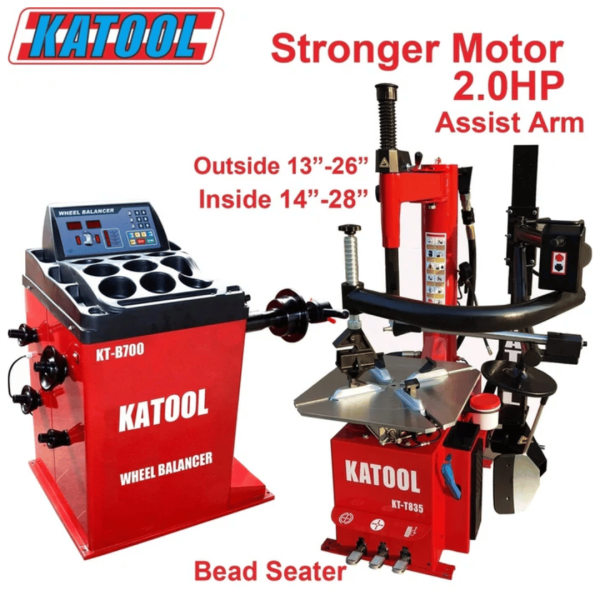 Katool Tire Changer KT-T835 & Wheel Balancer KT-B700 Combo - Image 8