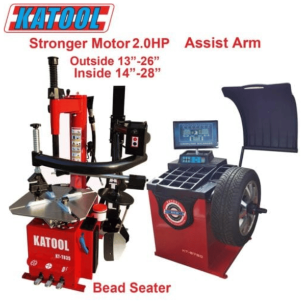 Katool Tire Changer KT-T835 & Wheel Balancer KT-B750 Combo - Image 8