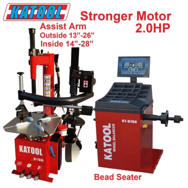 Katool Tire Changer KT-T835 & Wheel Balancer KT-B760 Combo - Image 6