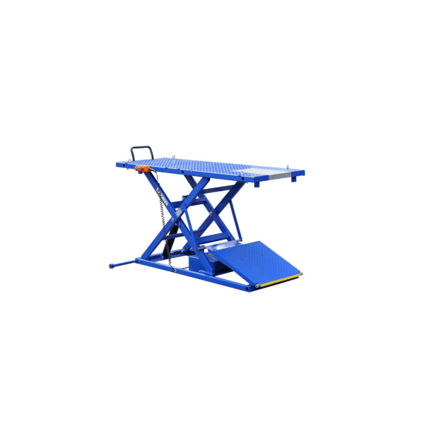 Tuxedo M-2200IEH-XR Elec-Hydra Motorcycle Lift Bench - Integrated Motor & Retractable Ramp