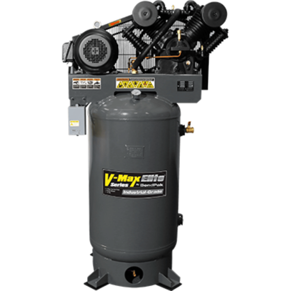 BendPak VMP-10120V-603 V-Max Elite Air Compressor / 10 HP / 120-Gallon Vertical Tank / 208-230V, 60 HZ 3-Phase