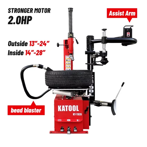 Motooltech KT-T835/KT-B760 Tire Changer & Wheel Balancer Garage Shop Equipment - Image 4