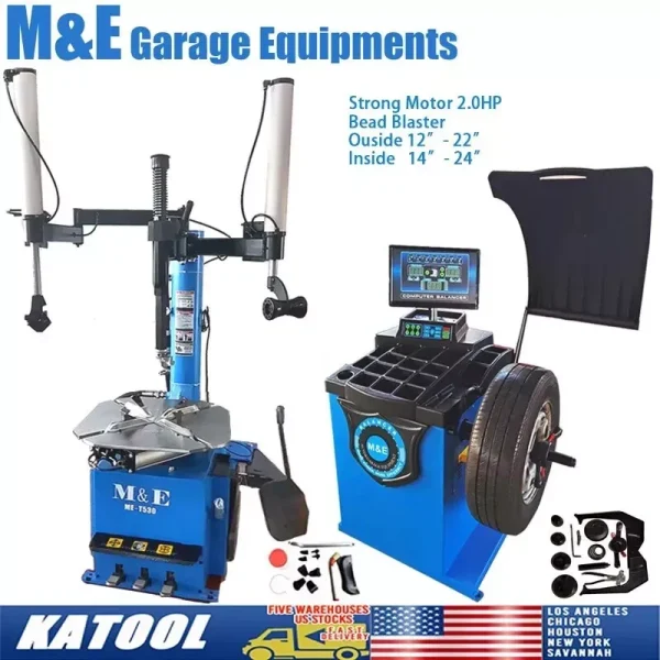 Motooltech ME-T530/ME-B650 Tire Changer & Wheel Balancer Tire Repair Machine
